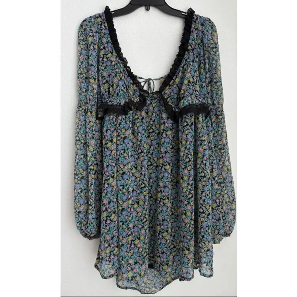 Free People Pennie Babydoll Dress Size Small